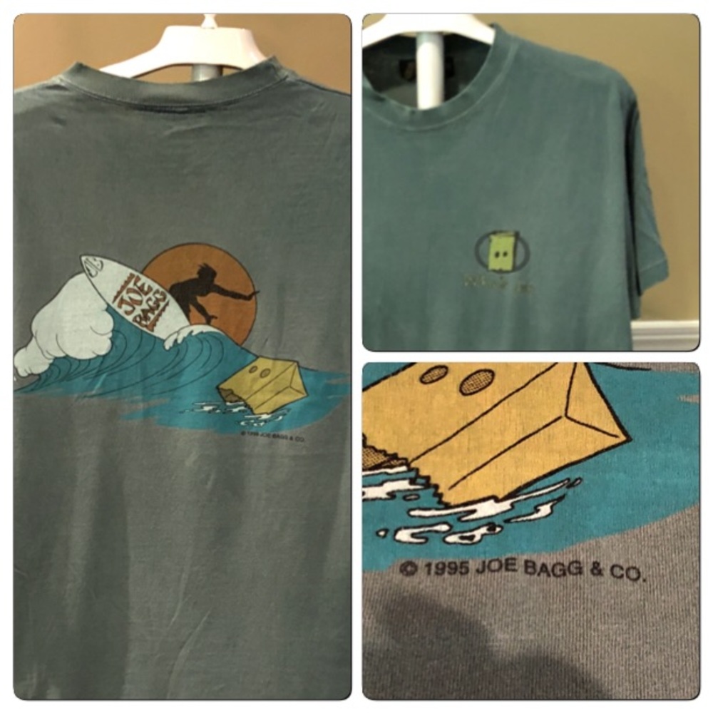 Vtg 1995 Joe Baggs Surf Tee